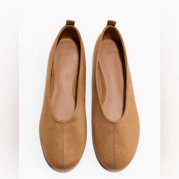 H&M Shoes - H&M Women's Camel Faux-Suede Ballet Flats